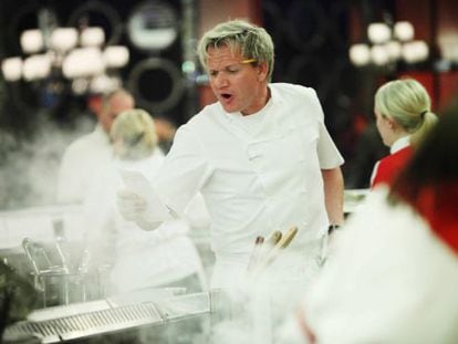 Gordon Ramsay, durante la emisi&oacute;n de su programa, &#039;Hell&#039;s Kitchen&#039;