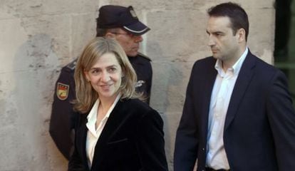 La Infanta en los juzgados de Palma de Mallorca, el 20 de febrero.