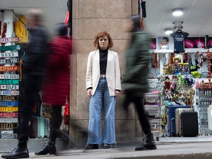 Elisenda Alamany, nueva presidenta del grupo municipal de ERC en el Ayuntamiento de Barcelona, hace dos semanas en la calle de Ferran.