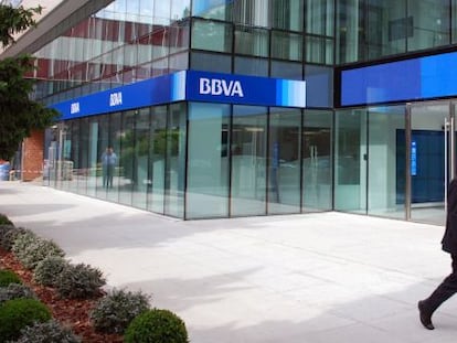 Oficina de BBVA en Madrid.