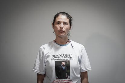 Ana Lucía Lagunes, hermana del abogado Ricardo Lagunes, desaparecido el 15 de enero 2023. 