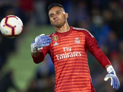 Keylor Navas, contra el Getafe en el Alfonso Pérez.