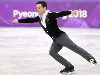 Javier Fernández, en los Juegos Olímpicos de Pyeongchang.