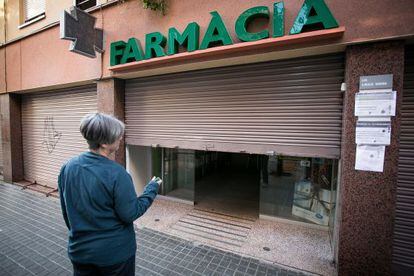 Farmàcia del carrer Guardiola i Feliu, el novembre del 2013.