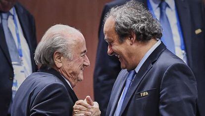 Blatter y Platini en mayo de este año.