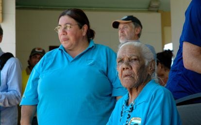 La 'Tía' Dulcie Nicholls, una anciana aborigen arakwal.