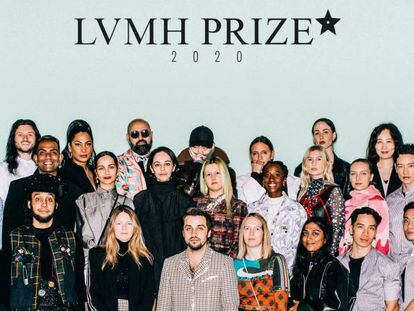 Finalistas de los premios a los mejores diseñadores jóvenes de LVMH.
