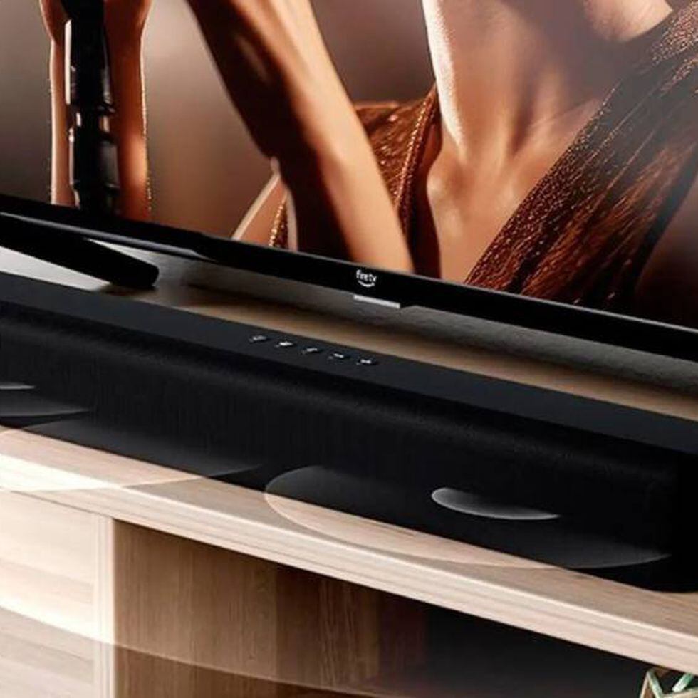 Presentamos la barra de sonido  Fire TV, parlante 2.0 con DTS  Virtual:X, Dolby Audio y conectividad Bluetooth