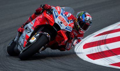 Jorge Lorenzo, en el circuito de Montmeló. 