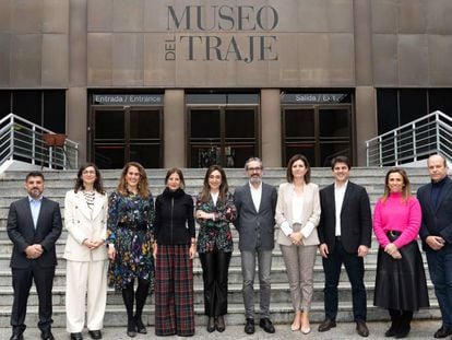 De izquierda a derecha: Íñigo Garcia, de Decathlon; Julie-Marlene Pelissier, de H&M; Laura Duran, Laura Ruiz y Mónica Chao, de Ikea; Félix Poza, de Inditex; Mercedes Porro, de Kiabi; Andrés Fernández, de Mango; y Mar Oña e Ignacio Sierra, de Tendam.
 
 