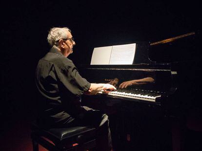 El pianista de la Filmoteca de Catalunya, Joan Pineda.