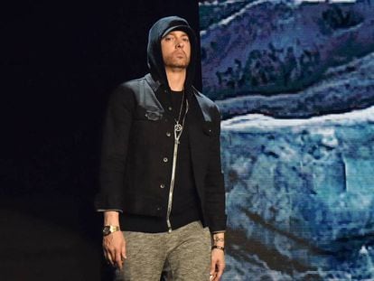 Eminem, en un concierto en Londres en 2017.