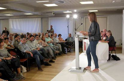 Idoia Mendia interviene esta semana ante el comité nacional del PSE-EE.