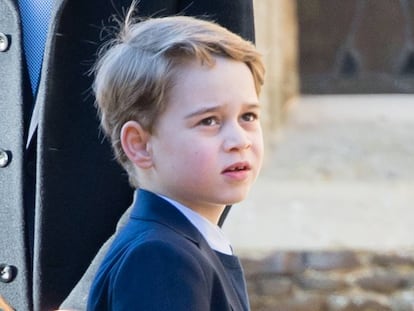 Jorge de Cambridge, el 25 de diciembre de 2019 en la misa de Sandringham.
