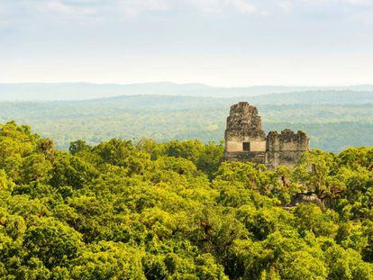 Dos de los templos del complejo arqueológico de Tikal, en Guatemala.