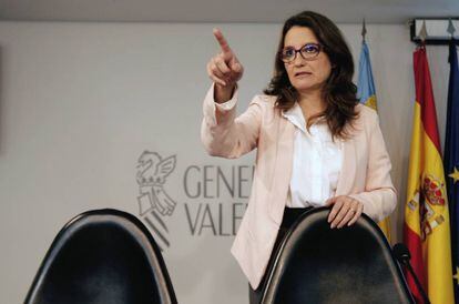 La vicepresidenta del Gobierno Valenciano.