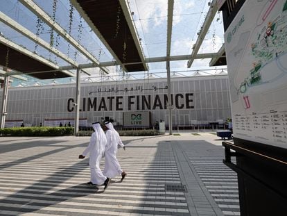 Instalaciones de la cumbre del clima, la COP28, inaugurada este jueves en Dubái.