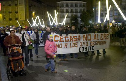 Manifestaci&oacute;n en Vitoria contra el cierre de Cegasa