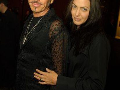 Billy Bob Thornton y Angelina Jolie, en la época en que estaban casados.