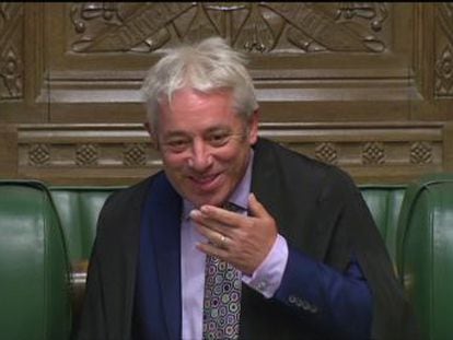 La afonía de John Bercow ha arrancado las carcajadas de los parlamentarios