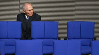 Wolfgang Sch&auml;uble, en el Bundestag.