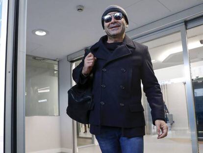 Jorge Javier Vázquez, tras recibir el alta médica.