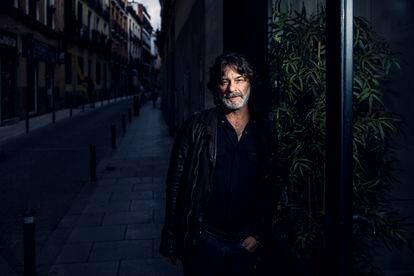 El músico Quique González, en Lavapiés, Madrid.