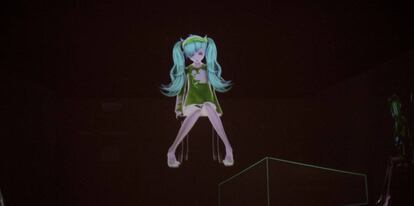 Hatsune Miku, encumbrada en Japón al nivel de diva, sin nada que envidiar de Lady Gaga, se ha dejado ver este año en España.