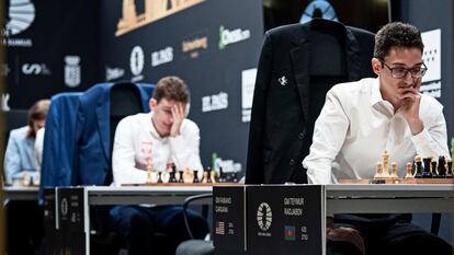 Imagen del Torneo de Candidatos organizado en el madrileño Palacio de Santoña por la Federación Internacional de Ajedrez (FIDE). 