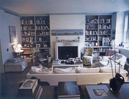 Retrato que Dominique Nabokov hizo en 1995 del salón, así como Didion y Dunne lo mantuvieron vivo.  Foto: Apartamento. 