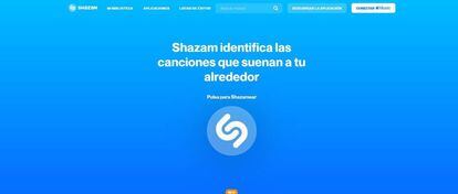 Shazam versión web
