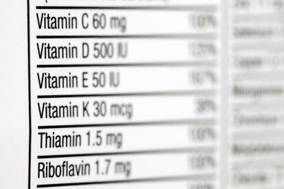 Más de un tercio de los estadounidenses consumen suplementos multivitáminicos.