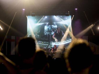 El artista francés Jacques durante su actuación en Sónar 2017