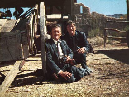 Burt Lancaster i Kirk Douglas a la pel·lícula 'Duel de titans' (1957).