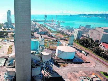 Central de EDP en Los Barrios, en la Bahía de Algeciras