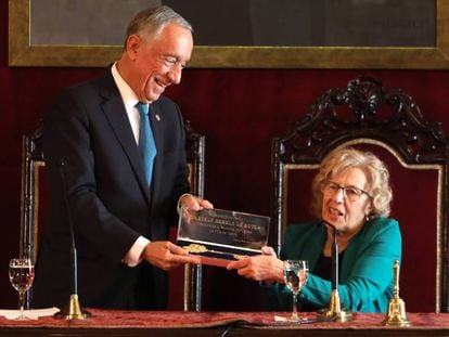  Marcelo Rebelo de Sousa recibía la Llave de Oro de Madrid. 