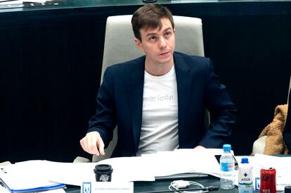 Eduardo Fernández Rubiño, en el pleno este viernes.