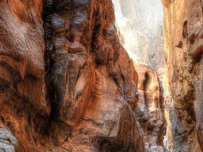 Formaciones rocosas del desierto de Wadi Rum.