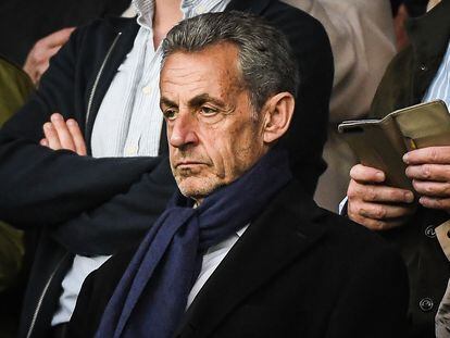 El expresidente Nicolás Sarkozy, durante un partido de fútbol el pasado 13 de mayo.