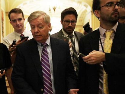 El senador Lindsey Graham, la semana pasada en el Capitolio.