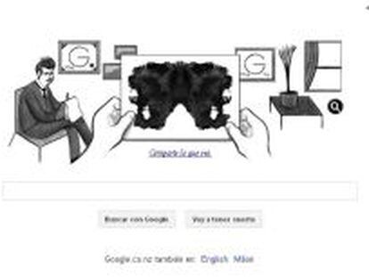 Hermann Rorschach te plantea su test en el doodle de Google