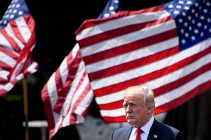 Donald Trump, en Washington, hace una semana