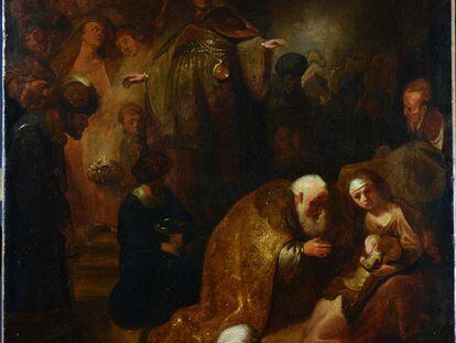 'La adoración de los magos' (1632-1633), Rembrandt van Rijn.