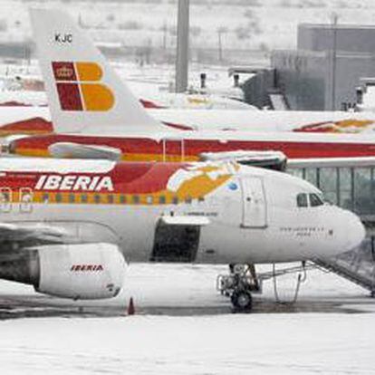 El aeropuerto de Barajas ha cerrado hoy por la nevada