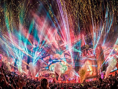 Uno de los escenarios del festival de m&uacute;sica Tomorrowland.