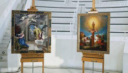 Las obras de El Greco y Goya el pasado mes de junio, cuando se presentaron en el MNAC.