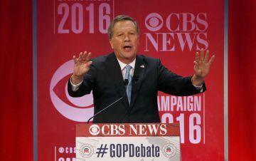 John Kasich, durante el debate.