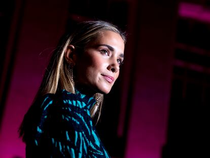 Maria Pombo, en la Cibeles Fashion Week Madrid, en enero.