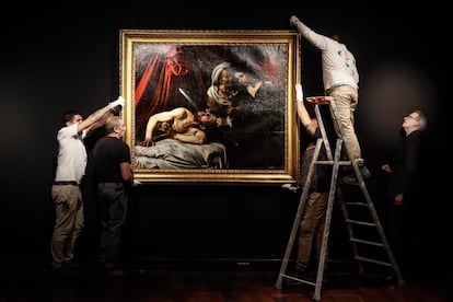'Judit y Holofernes', el lienzo atribuido a Caravaggio que se descubrió en 2014 en un desván de Toulouse.