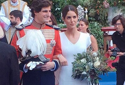 Primeras imágenes de la boda de Sofía Palazuelo y Fernando Fitz-James Stuart.